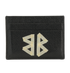 Balenciaga BB Card Holder, &pound;90, Accessories, Black, Leather, Front view